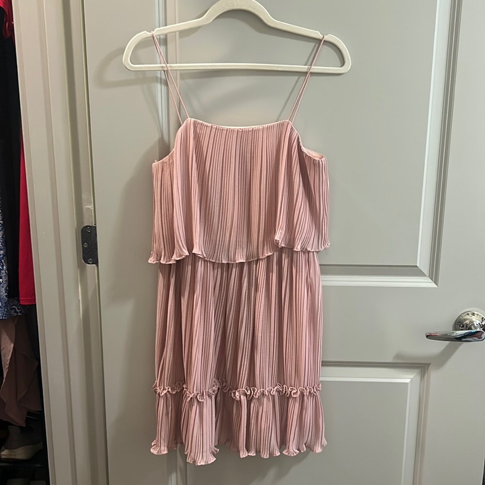 Pink tiered dress by She + Sky